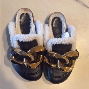 JW Anderson Shearling Clogs